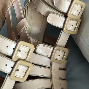 Christian Dior blush snappy heels